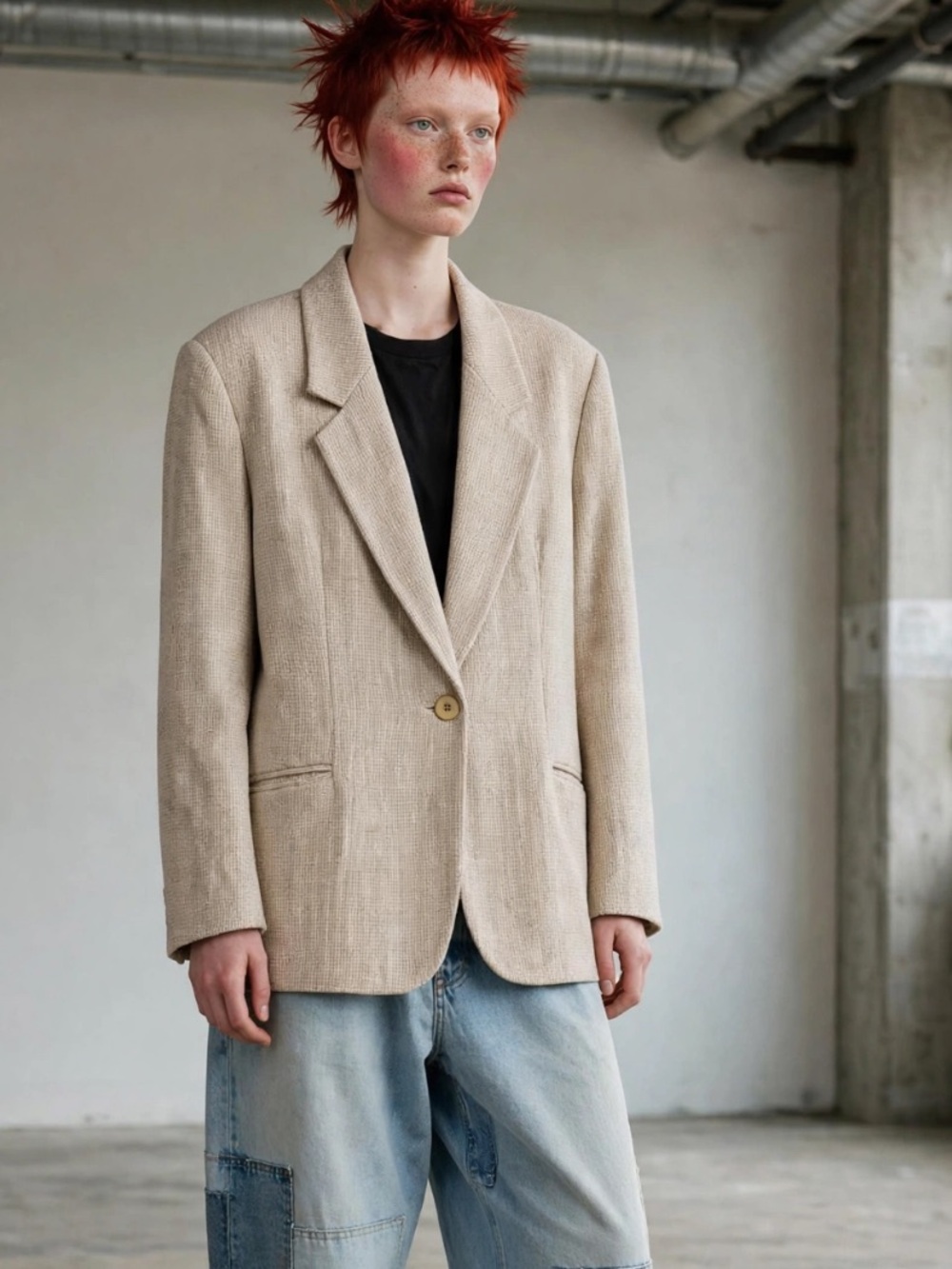 Gianni silk blend blazer